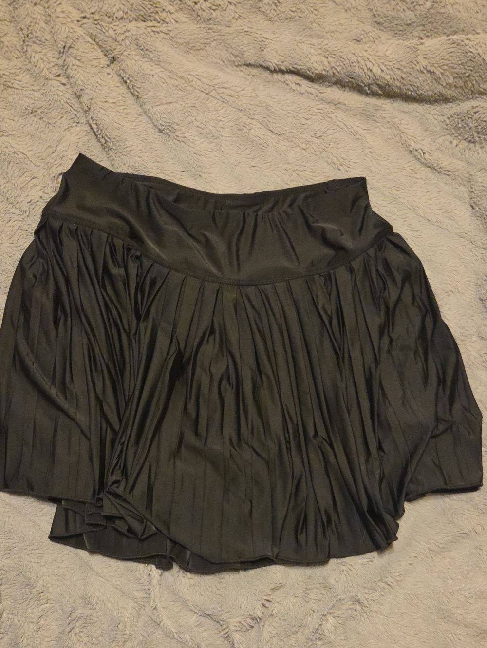Black Pleated Women's Skort - Classic A-Line
